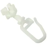 GARDINIA Drehgleiter für 4 mm Laufkanal Weiß 20-er Pack