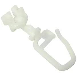 GARDINIA Drehgleiter für 4 mm Laufkanal Weiß 20-er Pack