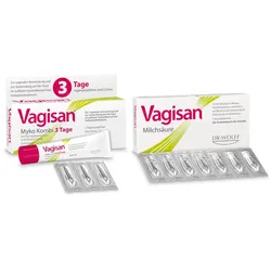 Vagisan Myko Kombi 3 Tage & Vagisan ProbioFlora Milchsäure-Bakterien  1 Sparset