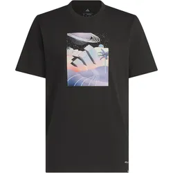 adidas All Day I Dream About Summer Graphic T-Shirt Herren JI9417 - black M