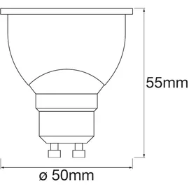 LEDVANCE LED-Reflektorlampe 4058075485679 5 W GU10 warmweiß 1 St.