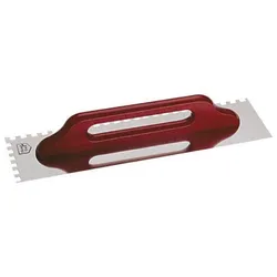 Schweizer Aufziehplatte Rostfrei Holzgriff ungezahnt 480x130mm