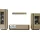Home Affaire Wohnwand HOME AFFAIRE "CLAiR Kombi 22", braun (eiche artisan), B:340cm H:194cm T:40cm, Kastenmöbel-Sets, Wohnwand