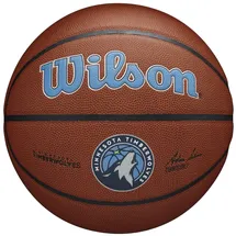 Wilson Basketball Team Alliance Minnesota Timberwolves Indoor/Outdoor, Mischleder, Größe: 7