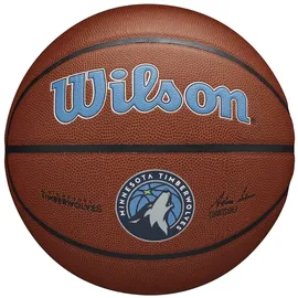 Wilson Basketball Team Alliance Minnesota Timberwolves Indoor/Outdoor, Mischleder, Größe: 7