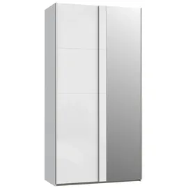 Forte Schwebetürenschrank Fittio 120,1 x 235 x 61,2 cm Weiß