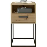 SchlafKONTOR Nachtschrank Cudro 40 x 38,5 x 65 cm Beige