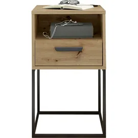 SchlafKONTOR Nachtschrank Cudro 40 x 38,5 x 65 cm Beige