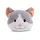NICI Kissen Katze Felli 35 x 30 cm Grau
