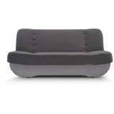 moeblo Schlafsofa Pafos, Sofa Kippsofa Klappsofa Click-Clack, Couch Polstermöbel Sitzmöbel Wohnzimmermöbel 2-Sitzer-Sofa Stoffsofa, mit Relaxfunktion grau