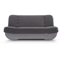 moeblo Schlafsofa Pafos, Sofa Kippsofa Klappsofa Click-Clack, Couch Polstermöbel Sitzmöbel Wohnzimmermöbel 2-Sitzer-Sofa Stoffsofa, mit Relaxfunktion grau