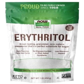 NOW Foods Bio-Süßstoff Erythrit, (Zuckeraustauschstoff) - 1 kg