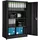 Tectake tectake® Aktenschrank aus pulverbeschichtetem Stahl, 3 höhenverstellbare Einlegeböden, 140 x 90 x 40 cm
