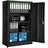 Tectake tectake® Aktenschrank aus pulverbeschichtetem Stahl, 3 höhenverstellbare Einlegeböden, 140 x 90 x 40 cm