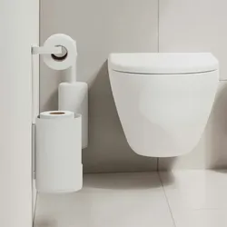 Zone Denmark Toilettenpapier Aufbewahrung hängend Wandmontage Design weiß für 2 Rollen