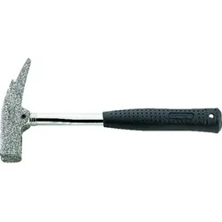 Latthammer geraut mit Nagelhalter und Stahlrohrstiel 600g