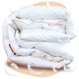 EVAN BROWNS® Feder Bettdecke 155 x 220 cm - Daunendecke 155x220 für den Winter - extrawarme Winterdecke mit Federn & Daunen - Kassettendecke ideal für den Winter - Decke