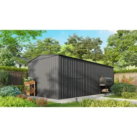 Globel Erweiterungselement 410 für Gerätehäuser "Worker" und 'parker', Anthrazit