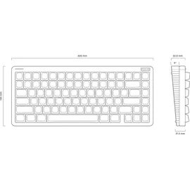 nuphy Halo75 V2 Blue Lemon Switch US