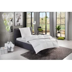 Daunenbettdecke RIBECO "Ella", weiß, B:200cm L:200cm, Bezug: 100% Baumwolle. Füllung: 90% Entendaune, 10% Entenfeder, Bettdecken, Zum Top-Preis