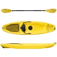 Kajak Single Kayak Kanu Paddelboot Boot Boat Wanderkajak Freizeitkajak gelb
