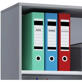 VCM Lona Aktenregal 70 x 37 x 110 cm grau