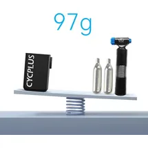 Cycplus Tiny E-Pump Fahrradpumpe Akku schwarz