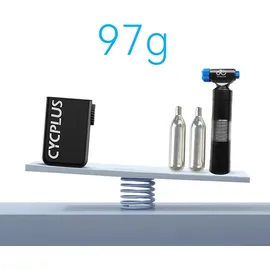 Cycplus Tiny E-Pump Fahrradpumpe Akku schwarz