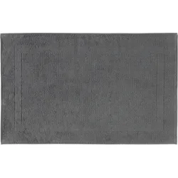 Modern Badezimmer-Teppich 50 x 80 cm anthrazitfarbig