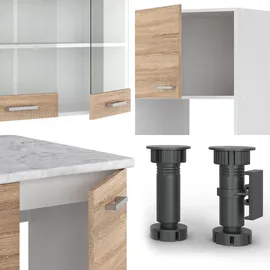 Vicco Winkelküche R-Line L-Form 237 x 247 cm Weiß