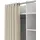 VCM Kleiderschrank Kit 160 x 100 x 49 cm Beige/Weiß