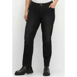 sheego 5-Pocket-Jeans in black denim | Gr.: 25