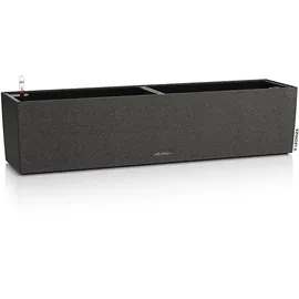 LECHUZA Balconera Stone 80 Komplettset 80 x 19 x 19 cm graphitschwarz