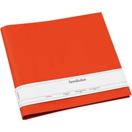Semikolon Semikolon, Fotoalbum, FOTORINGBUCH 35x32 orange LEER 32 x 35 cm)