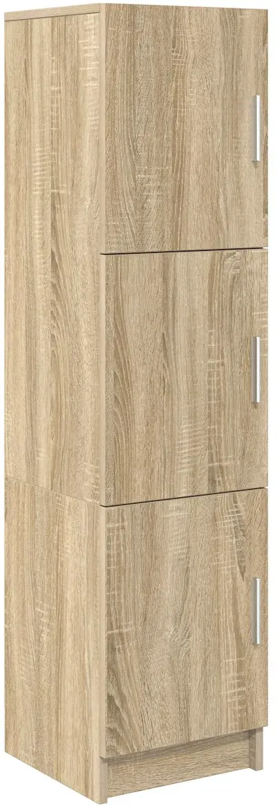 vidaXL Sonoma Eichen-Sideboard Sonoma Eiche Spanplatte, Sonoma Eichenfurnier