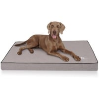 Knuffelwuff Hundematte Nantucket, Orthopädisch grau 70 cm x 100 cm