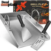 colcospie Grillplatte 40 x 30 cm Edelstahl/silber