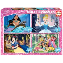 Educa 17637 Multi 4 Disney Princess