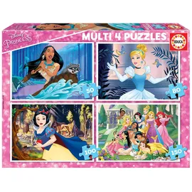Educa 17637 Multi 4 Disney Princess