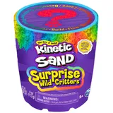 Spin Master Kinetic Sand Surprise - 113 g Farbiger magischer kinetischer Sand aus Schweden mit Tierfigur und Accessoires für kreatives Indoor-Sandspiel, für Kinder ab 3 Jahren