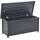 Beliani Gartentruhe 190 l 113 x 52 cm Dunkelgrau