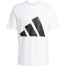 adidas Essentials Big Logo Kurzarm-T-Shirt White / Black M