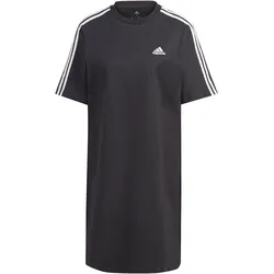 adidas ESSENTIALS 3-STREIFEN BOYFRIEND-KLEID Damen Kleid schwarz/weiß - S