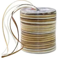 Präsent Geschenkband Raffia matt braun/creme 3,0 mm x 50,0 m