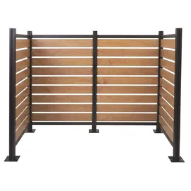 MCW Mülltonnen-Zaun MCW-K57 206 x 130 x 110 cm hellbraun