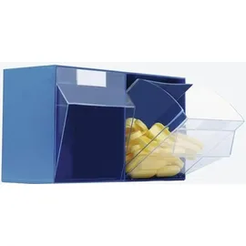 Lockweiler Klarsichtmagazin H353xB600xT306mm 2 x F Kunststoff blau