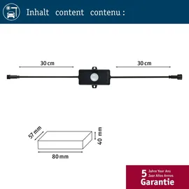 Paulmann Park + Light Bewegungsmelder IP44 Schwarz