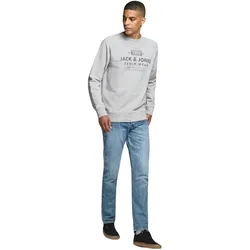 Jack & Jones Sweatshirt Jeans Washed Pullover ohne Kapuze