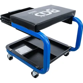 BGS Ablage Leder blau mit Schublade
