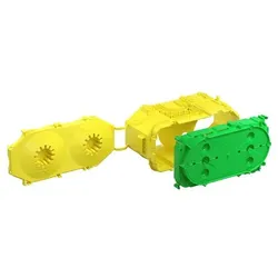 Kaiser Doppel-Geräte-Verbindungsdose B1 Prefix 2-teilig Betonbau 60x131mm